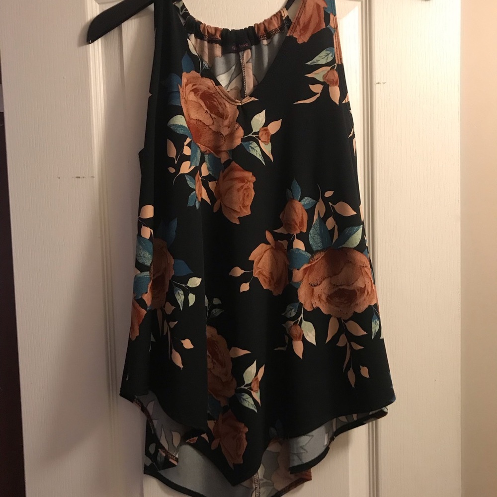 Dressy floral blouse